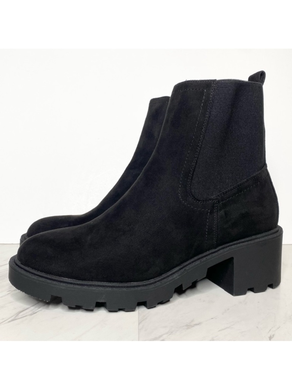 Topshop Betsy Black Heeled Chelsea Bootie 42